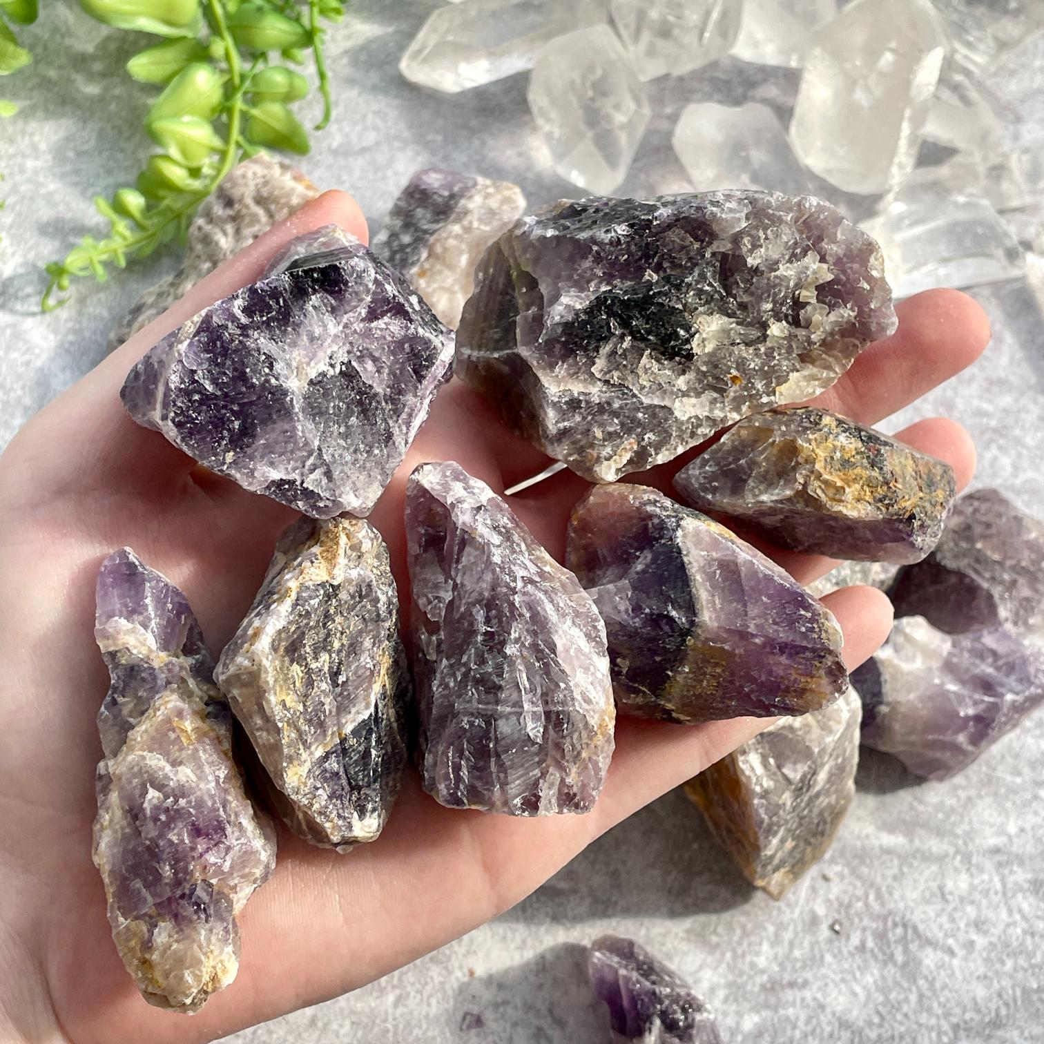 Rough Amethyst (Chevron IN 25-30 pc) 1KG Rough Amethyst (Chevron IN 25-30 pc) 1KG
